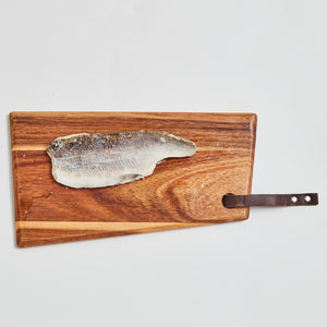 Frost rainbow trout fillet