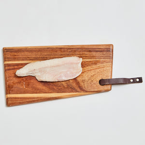 Frost rainbow trout fillet