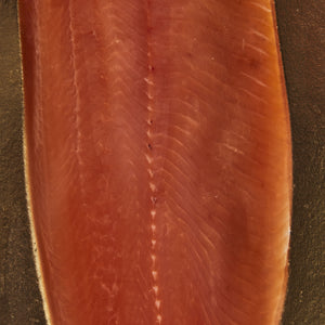 Cold smoked salmon trout