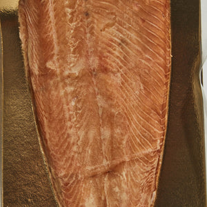 Hot smoked salmon trout